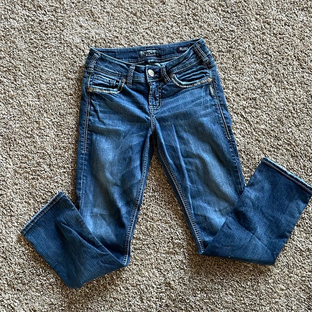 Silver Jeans Co Suki Mid-Capri W26L23. Excellent condition!